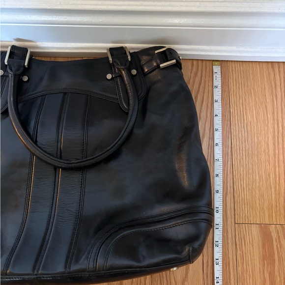 Cole Haan Black Leather Tote - Picture 9 of 10